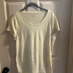 Basic light yellow summery short